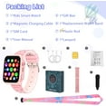 thumbnail image 6 of TOPCHANCES 4G Kids Smart Watch, Kids Cell Phone Watch with GPS Tracker, 2-way Calling, SMS, Voice, Video, Face Unlock Function, Touch Screen Smart Watch for Boys Girls 3-15 (Pink), 6 of 9