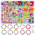 thumbnail image 1 of Kit para hacer pulseras Redtwo con cuentas de arcilla polimérica, 660 unidades, 1 of 6