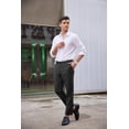 thumbnail image 5 of COOFANDY Men's Classic Fit Dress Pants Flat Front Straight Formal Pants Wrinkle Free Expandable Waist Suit Pants, 5 of 6