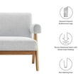 thumbnail image 6 of Modway Lyra Fabric Loveseat in Light Gray Fabric, 6 of 8
