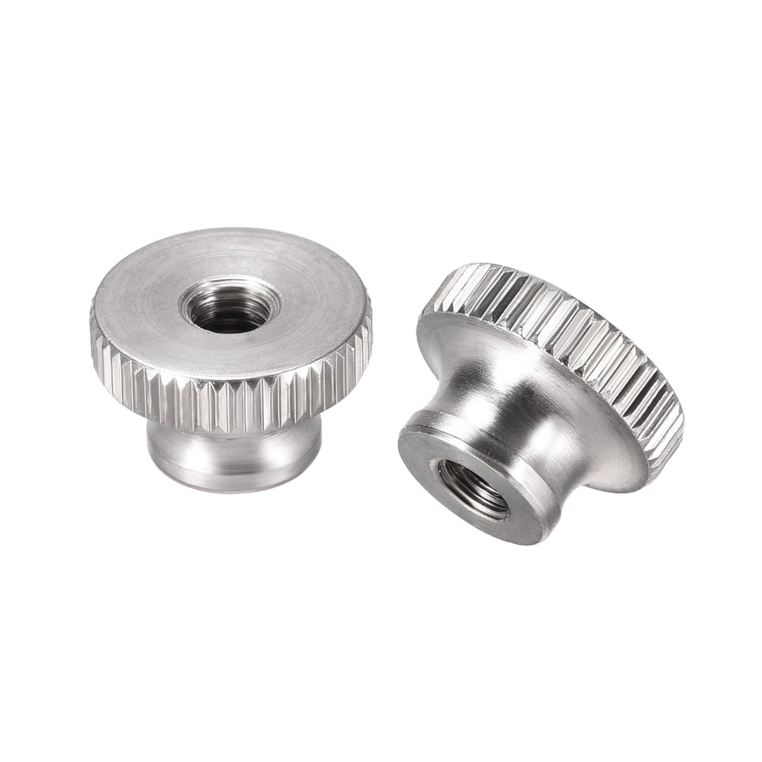 Knurled Thumb Nuts M5 Round Knobs with 304 Stainless Steel 2Pcs