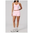 thumbnail image 3 of PISONIC Women Two Piece Workout Sets Spaghetti Straps Tank Top Matching Booty Lifting Shorts Gym Yoga Outfits, 3 of 7