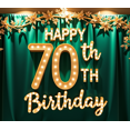 thumbnail image 4 of Glistening 70th Birthday Banner with Star Elements Background Backdrop Party Supplies Photography Props Birthday Decoration Event Decor Happy Birthday Celebration Party Decorations, 4 of 8