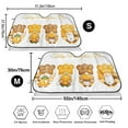 thumbnail image 3 of Kdxio Pumpkin Pie Gnome Print Windshield Sun Shade,UV Rays and Sun Heat Protection,Sunshade for Car Windshield,Car Shade Front Windshield - Small, 3 of 6