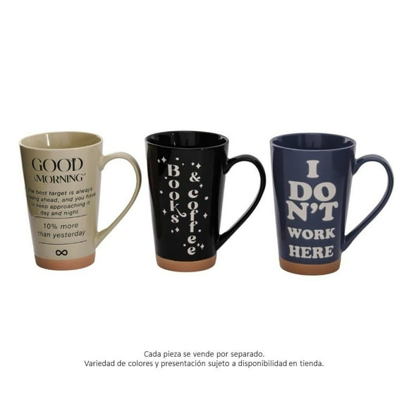 Taza Crown Baccara Cerámica 500ml Frases Varios Modelos 1 Pieza