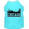 Pet Dog Cat Shirt Screen Printed, "Chicago Skyline"