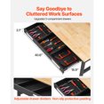thumbnail image 3 of VEVOR 48" Workbench on Wheels Wood Top Work Table with Drawer Organizer 1500 lbs, 3 of 9
