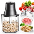 thumbnail image 1 of Picadora eléctrica de alimentos, desmenuzadora de pollo, 250 W, tazón de 1.5 L, 1 of 8