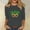 Gray, variant on mihongmao Women's Mardi Gras T-Shirt Ladies' Carnival Printed Casual Round Neck Three Quarter Sleeve 3/4 Sleeve Loose T-shirt Top Green M