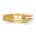 thumbnail image 6 of Primal Gold 14 Karat Yellow Gold Peace Sign Toe Ring, 6 of 7