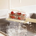 thumbnail image 3 of Fruit and Vegetable Washing Bowl, Detachable Design,Draining Bowl, Colander Strainer Bowl with Foldable Handles,1PCS,B, 3 of 5