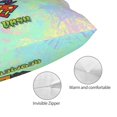Geometry Dash Pillow Case Cushion Pillow Covers With Hidden Zipper