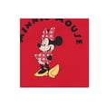 thumbnail image 5 of Disney Women's T-shirt, Classic Cartoon Printed Minnie Mouse Shirt Red – XS, 5 of 6