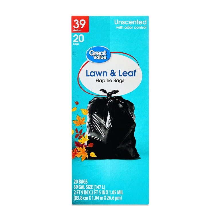 Great Value 39 Gallon Lawn & Leaf Flap Tie Bags, 20 Count photo 3