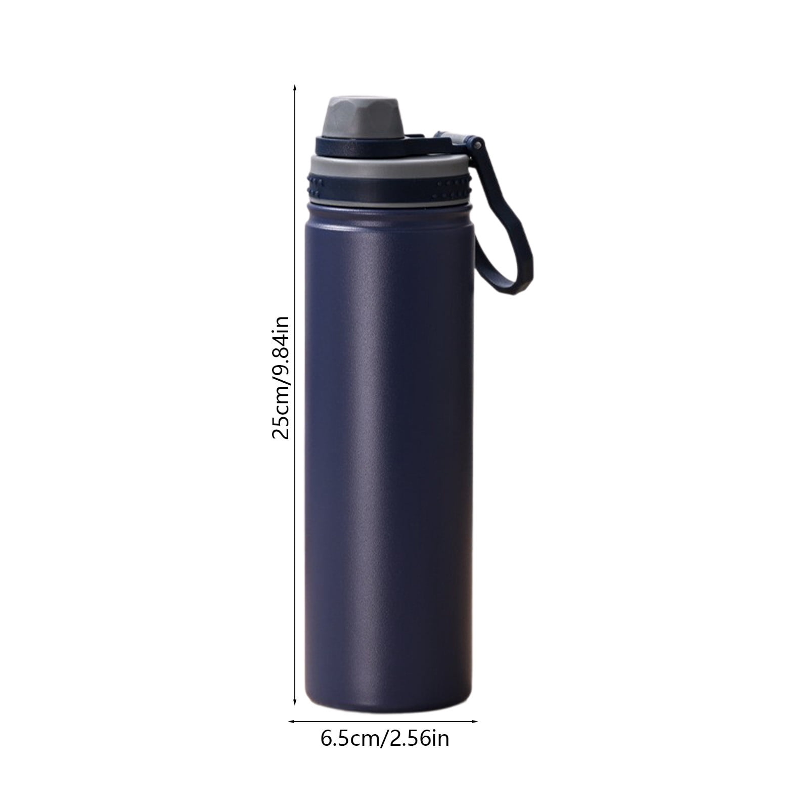 YiJuHui 4pcs Vacuum Insulated Tumbler with Carry Loop, Leakproof Stainless Steel Water Bottle for Hot & Cold Drinks, Portable Travel Mug for Commuting and Outdoor Activities 750ml