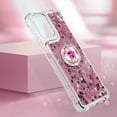 thumbnail image 6 of Case for Motorola Moto G 5G 2024, Moto G 5G 2024 Case Glitter Clear TPU Cute Love Quicksand Sparkle Phone Case with Stand Liquid Shockproof Cover for Moto G 5G 2024 Rose Gold YBZ, 6 of 7
