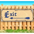 thumbnail image 1 of Exit Arrow 13 oz Vinyl Banner With Metal Grommets, 1 of 4
