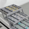 thumbnail image 5 of Exhibición de Joyería de 2/3 Niveles Exquisito Soporte de Joyería Apilable Anillo Portátil Pendientes Collar Organizador Caja de Almacenamiento C, 5 of 5