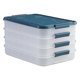 thumbnail image 2 of melotizhi Cold Food Boxes For Fridge Sausage Storage Refrigerator Box Stackable Fridge Organiser Food Storage Containers With Lid Food Storage Boxes Fridge Storage Box, 4 Layer, 2 of 9