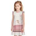 thumbnail image 1 of Fotbe Cute Bathtub Vestido de Dormir para Niñas de 3 a 10 Años, Mangas Cortas, Estilo Princesa, Pijama Camisón con Mangas Voladas-XX-Large, 1 of 6