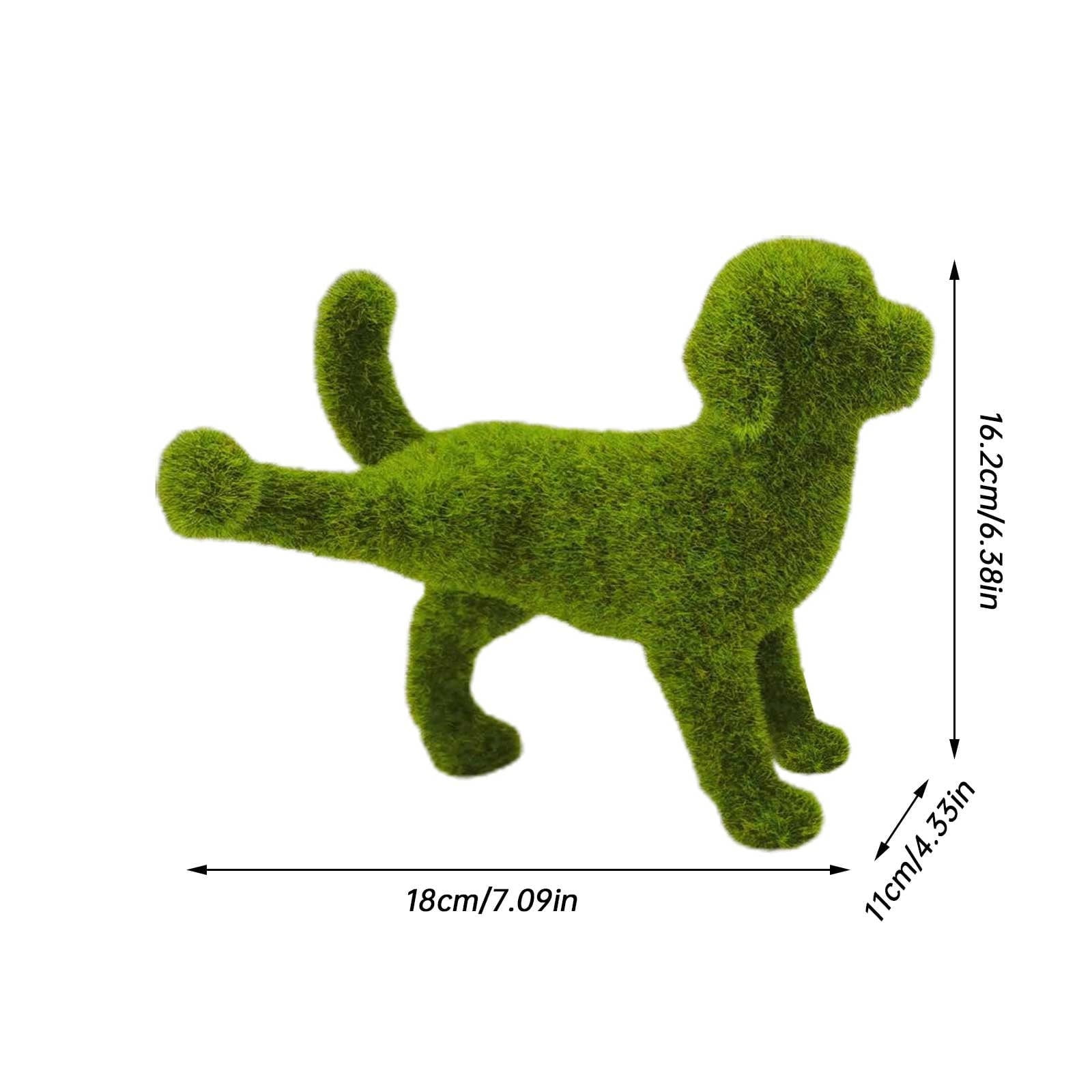 Garden Sculptures Decorative Peeing Dog Topiary Flocking Puppy Ornament for Outdoor Decoration Pet-Themed Garden Unique Sculpture Playful Yard Ornament