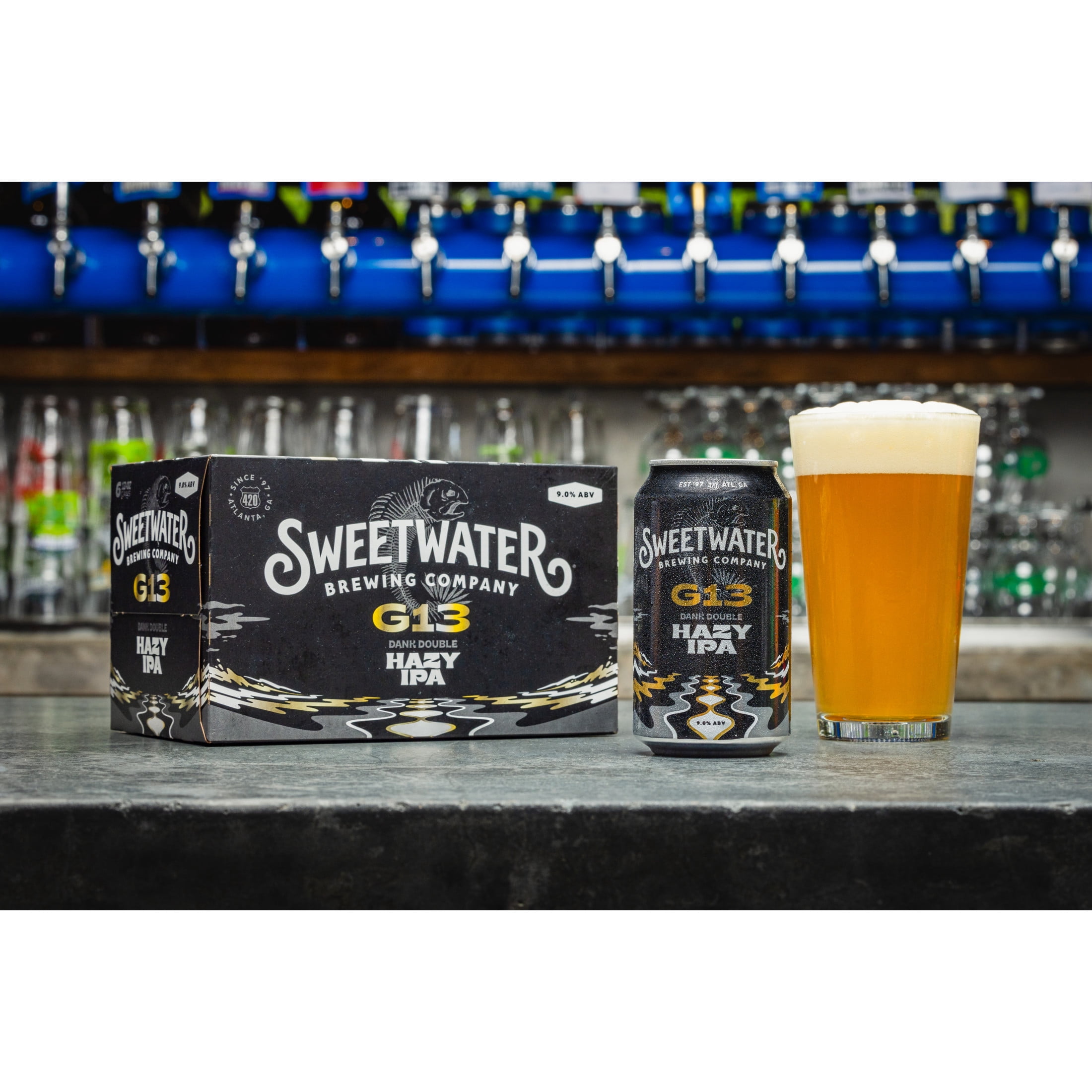 SweetWater Brewing Company, G13 Dank Double, Hazy IPA, Craft Beer