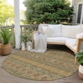 thumbnail image 6 of Addison Rugs Chantille Indoor/Outdoor Transitional Bohemian Green Washable Round Rug, 8' x 8', 6 of 6