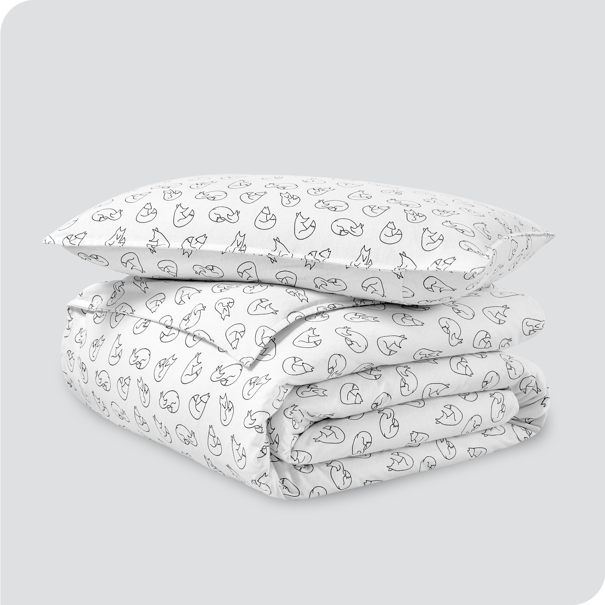 Bare Home 100 Cotton Flannel Duvet Cover and Sham Set (Twin/Twin XL