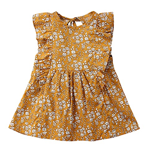 mustard yellow dress for baby girl