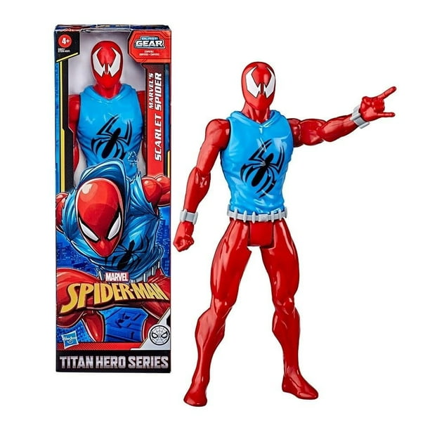 Figuras Hasbro Marvel Hombre araña escarlata de 12 pulgadas, imagina batallas épicas, a partir de 4 años