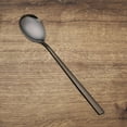 thumbnail image 4 of Flatware Tableware PLASTIC SPOON-1X Soup Spoon (8Pc) Stainless Steel(Black, One Size), 4 of 8