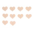 thumbnail image 4 of 5 pares de pastas desechables para senos, cómodos sujetadores adhesivos Beige, cubiertas invisibles para pezones, forma de corazón, tamaño libre, 4 of 14