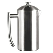 Frieling Double-Walled Stainless-Steel French Press Coffee Maker, Brushed, 23 Ounces