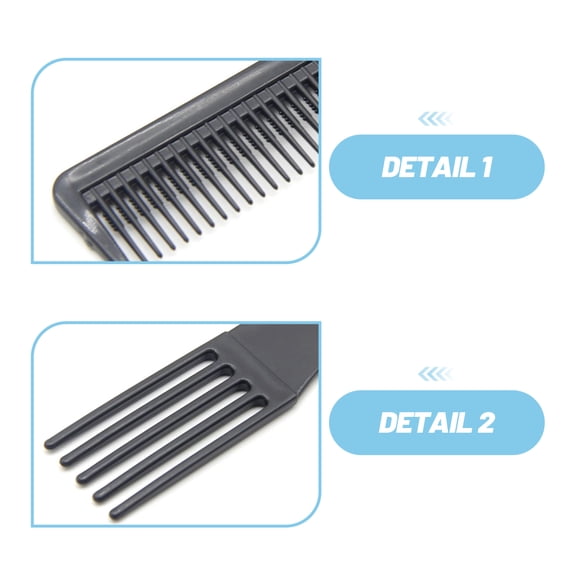 OUNONA 10Pcs Black Hair Lift Comb with Strong PP Material for Easy Hair Styling