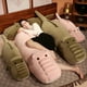 thumbnail image 2 of Juguetes de peluche de cocodrilo de simulación para niños, animales suaves de peluche, almohada larga de cocodrilo, regalo de decoración del hogar, 60-120cm, 2 of 4