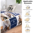 thumbnail image 3 of AISENIN Fathers Day Blanket Personalized Gifts for Dad Blanket Custom Blankets with Photos Customized Dad Blanket with Picture Throw Christmas Birthday Gifts for Dad, 3 of 5