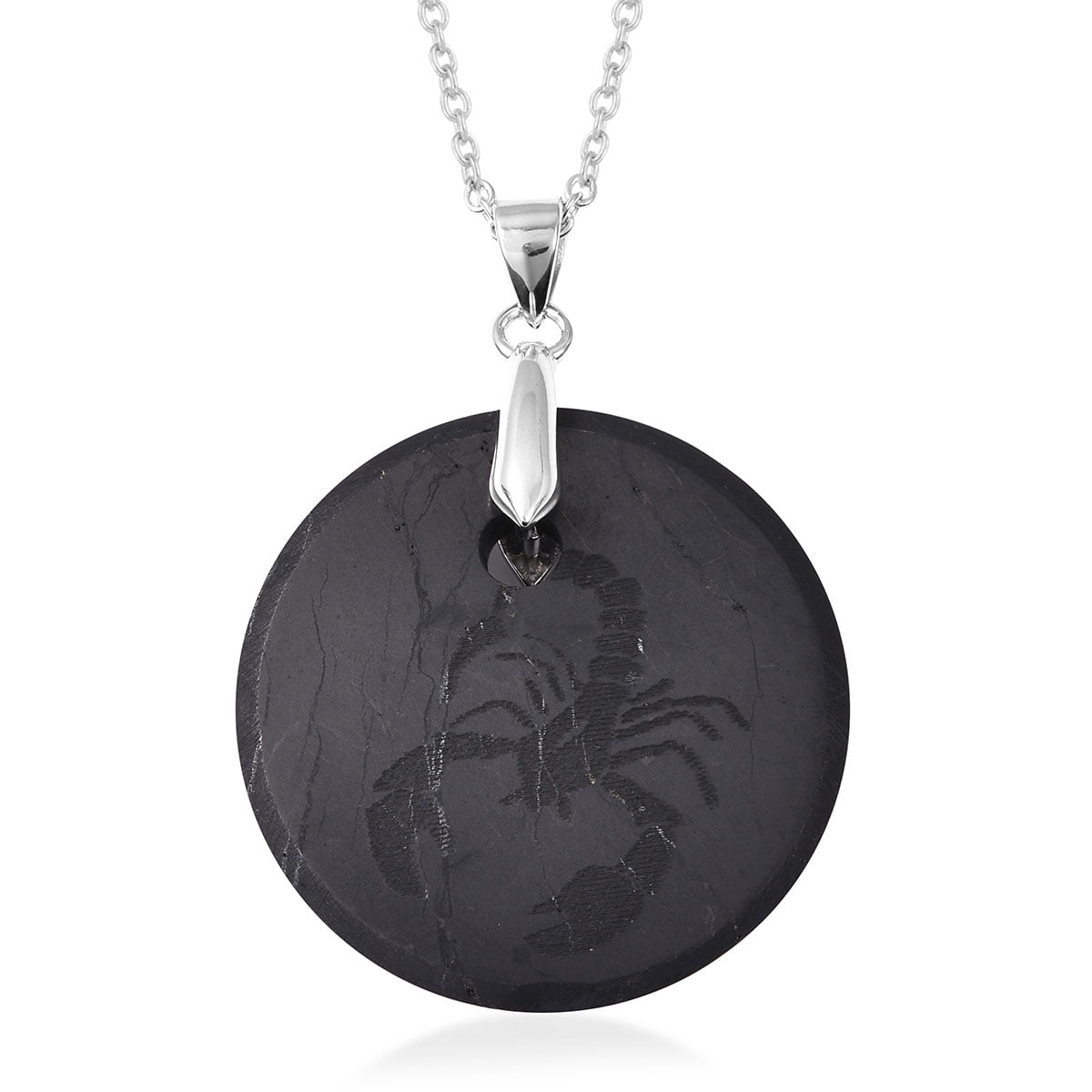 Sterling Silver 7 Chakra Yoga Calendar Medallion Pendant Necklace