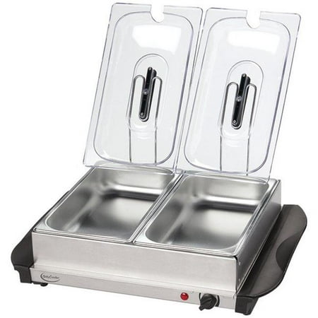 Stainless Steel Buffet Server with Warming Tray,