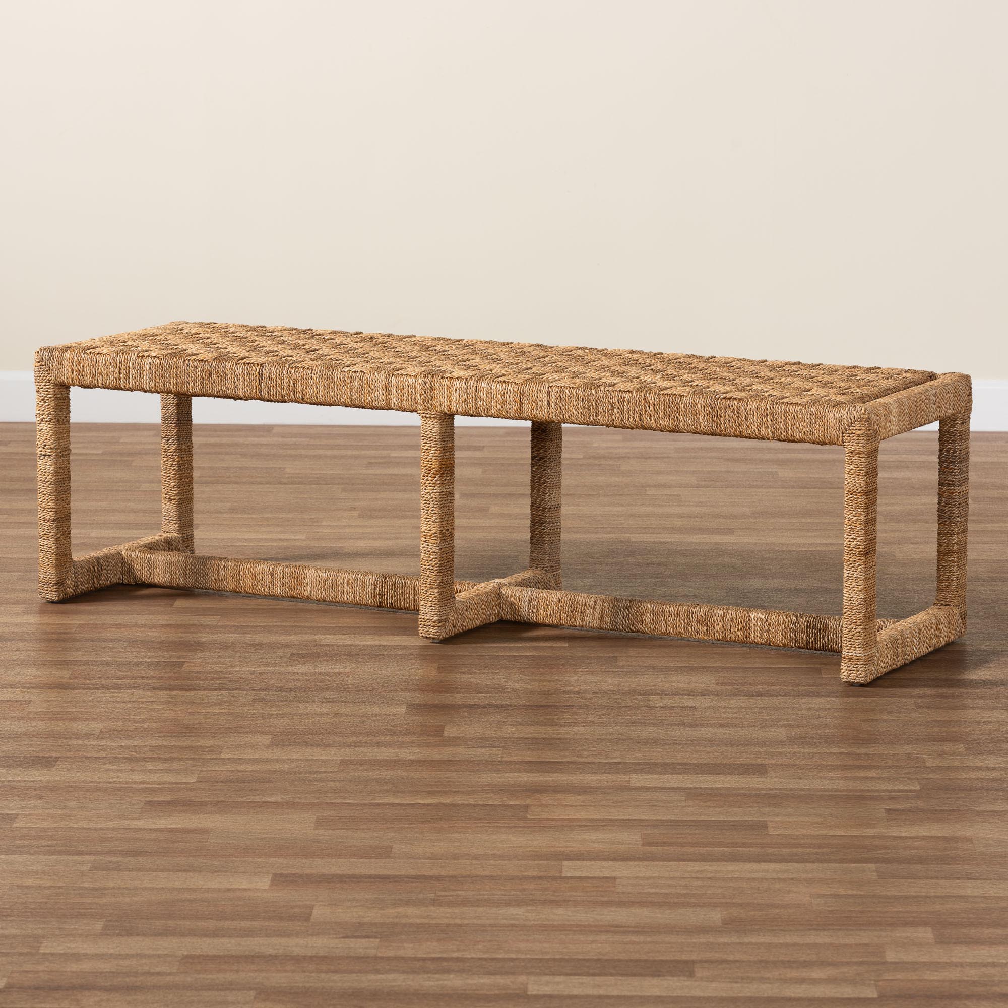 bali & pari Cipally Boho Accent Bench, Natural