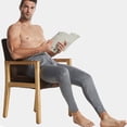 thumbnail image 3 of Jumpingount Pantalones largos térmicos de Color liso para hombre, pantalones cálidos de estilo informal para estudiantes y niños, ropa interior de capa Ropa interior Gris Grueso Jumpingount AP013858-06, 3 of 6