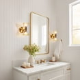 thumbnail image 3 of LNC Jalebess 5.3-in W 2-Light Polished Gold Modern/Contemporary LED Wall Sconce, 3 of 16