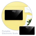 thumbnail image 3 of UPOUART Small Digital Scale Travel Weight Scale Black Tempered Glass 1Set, 3 of 7