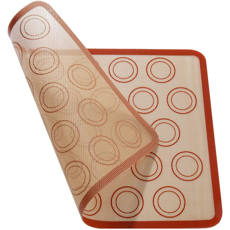 1pc Reusable Non-stick Silicone Baking Mat For Microwave, Oven, Cookie,  Macaroon, Bread, 16.53'' X 11.61'', Red