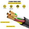 thumbnail image 3 of Cable de extensión para RV VEVOR, 25 pies, 50 A, NEMA N14-50P a N14-50R 125/250 V, 3 of 9