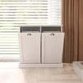 thumbnail image 6 of Two-Compartment Tilt-Out Laundry Sorter Cabinet-White, 6 of 8