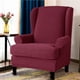 thumbnail image 5 of Protector suave Advancent para muebles 2 piezas Sillón Orejero Decoración del hogar Negro, 5 of 6