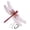 Red, variant on Dragonflies Humming Bird Stakes For Garden Stakes Decor Yard Ornaments For Hat Deer And Horse Fly Scare Devices For Indoor Outdoor