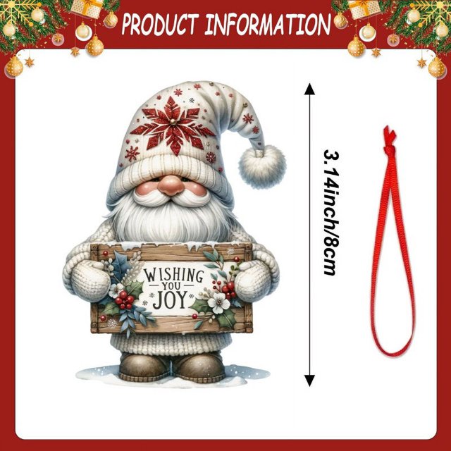 Adornos navideños, adornos navideños, regalos navideños, colgante de árbol de Navidad, acrílico plano, decoración de coche, colgante, decoraciones interiores y exteriores