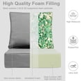 thumbnail image 6 of 4 Set Outdoor Chair Cushions 24 x 24 x 6 inch for Patio Furniture, Fade & Water Resistant Patio Cushions with Removable Cover and Straps,Gray, 6 of 12