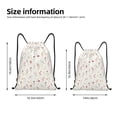 thumbnail image 2 of Wukai Wildflower Watercolor Drawstring Backpack Bag Sport Gym Sackpack Large Size String Backpack Cinch for Women Men-Medium, 2 of 6
